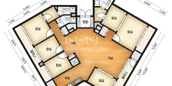 방이 많은 아파트들 평면은 어떻게 생겼을까?